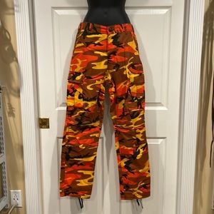 Orange Camo skater pants